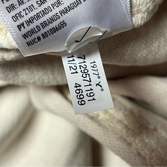 American Eagle AE Jogger Pants Jeans Size 10 Khaki Beige Drawstring - Picture 8 of 11